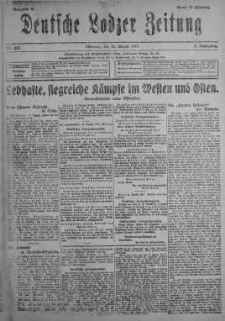 Deutsche Lodzer Zeitung 15 sierpień 1917 nr 223