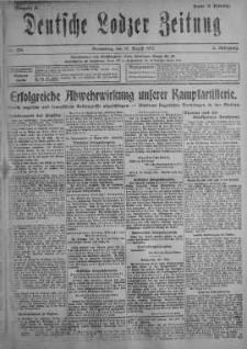 Deutsche Lodzer Zeitung 16 sierpień 1917 nr 224