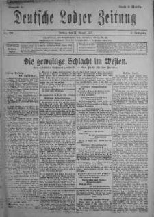 Deutsche Lodzer Zeitung 17 sierpień 1917 nr 225