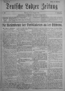 Deutsche Lodzer Zeitung 19 sierpień 1917 nr 227