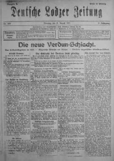 Deutsche Lodzer Zeitung 21 sierpień 1917 nr 229