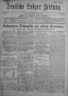 Deutsche Lodzer Zeitung 23 sierpień 1917 nr 231