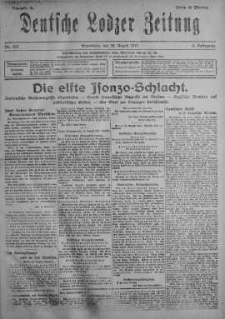 Deutsche Lodzer Zeitung 25 sierpień 1917 nr 233