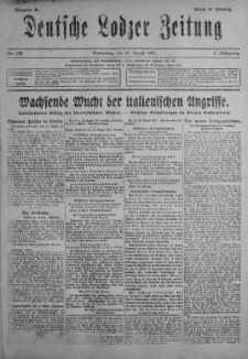 Deutsche Lodzer Zeitung 30 sierpień 1917 nr 238