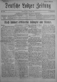Deutsche Lodzer Zeitung 31 sierpień 1917 nr 239