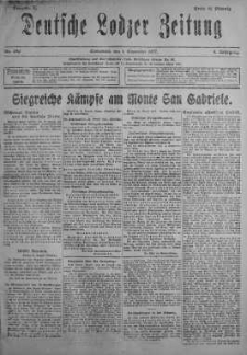 Deutsche Lodzer Zeitung 1 wrzesień 1917 nr 240