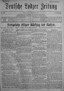 Deutsche Lodzer Zeitung 7 wrzesień 1917 nr 246