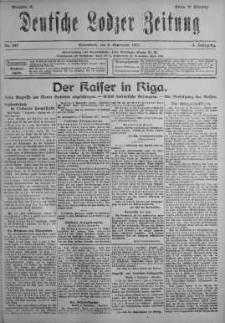 Deutsche Lodzer Zeitung 8 wrzesień 1917 nr 247
