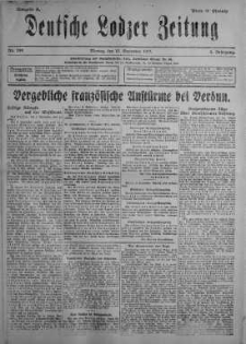 Deutsche Lodzer Zeitung 10 wrzesień 1917 nr 249