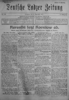 Deutsche Lodzer Zeitung 11 wrzesień 1917 nr 250