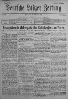 Deutsche Lodzer Zeitung 14 wrzesień 1917 nr 253