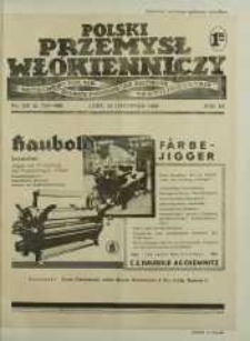 Polski Przemysł Włókienniczy 23 listopad R. 12. 1938 nr 228
