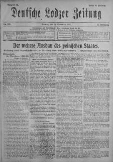 Deutsche Lodzer Zeitung 16 wrzesień 1917 nr 255