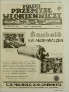 Polski Przemysł Włókienniczy 21 grudzień R. 12. 1938 nr 229