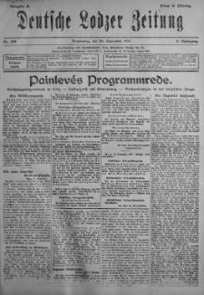 Deutsche Lodzer Zeitung 20 wrzesień 1917 nr 259
