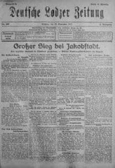 Deutsche Lodzer Zeitung 23 wrzesień 1917 nr 262