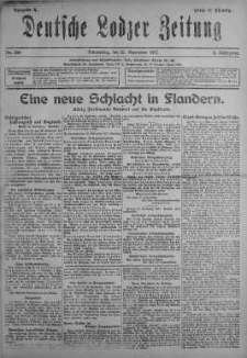 Deutsche Lodzer Zeitung 27 wrzesień 1917 nr 266