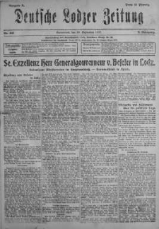 Deutsche Lodzer Zeitung 29 wrzesień 1917 nr 268