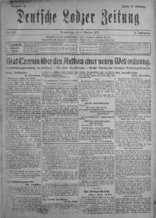 Deutsche Lodzer Zeitung 4 październik 1917 nr 273