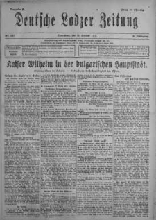 Deutsche Lodzer Zeitung 13 październik 1917 nr 282
