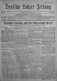 Deutsche Lodzer Zeitung 14 październik 1917 nr 283