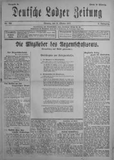 Deutsche Lodzer Zeitung 16 październik 1917 nr 285