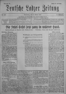 Deutsche Lodzer Zeitung 18 październik 1917 nr 287