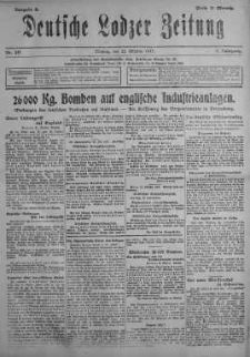 Deutsche Lodzer Zeitung 22 październik 1917 nr 291