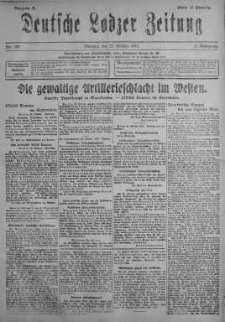 Deutsche Lodzer Zeitung 23 październik 1917 nr 292