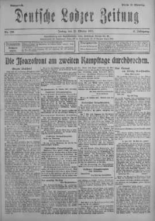 Deutsche Lodzer Zeitung 26 październik 1917 nr 295