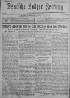 Deutsche Lodzer Zeitung 28 październik 1917 nr 297