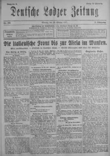 Deutsche Lodzer Zeitung 29 październik 1917 nr 298