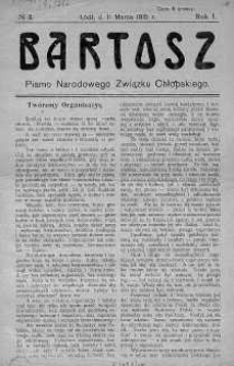 Bartosz. Pismo Narodowego Związku Chłopskiego 11 marzec 1915 nr 2