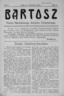 Bartosz. Pismo Narodowego Związku Chłopskiego 1 kwiecień 1915 nr 4