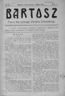Bartosz. Pismo Narodowego Związku Chłopskiego 11 maj 1915 nr 8