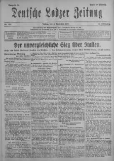 Deutsche Lodzer Zeitung 2 listopad 1917 nr 302