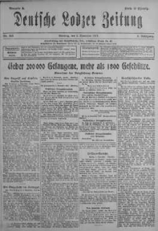 Deutsche Lodzer Zeitung 4 listopad 1917 nr 304