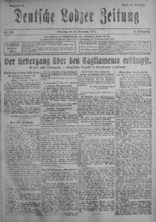 Deutsche Lodzer Zeitung 6 listopad 1917 nr 306