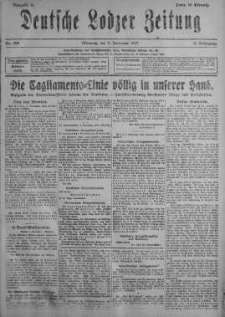 Deutsche Lodzer Zeitung 7 listopad 1917 nr 307