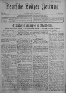 Deutsche Lodzer Zeitung 8 listopad 1917 nr 308