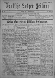 Deutsche Lodzer Zeitung 9 listopad 1917 nr 309