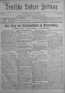 Deutsche Lodzer Zeitung 10 listopad 1917 nr 310