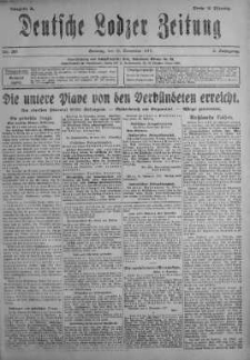 Deutsche Lodzer Zeitung 11 listopad 1917 nr 311