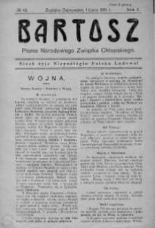 Bartosz. Pismo Narodowego Związku Chłopskiego 1 lipiec 1915 nr 13