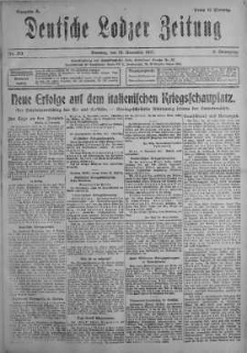 Deutsche Lodzer Zeitung 13 listopad 1917 nr 313