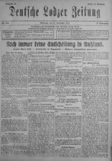 Deutsche Lodzer Zeitung 14 listopad 1917 nr 314