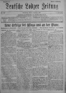 Deutsche Lodzer Zeitung 15 listopad 1917 nr 315