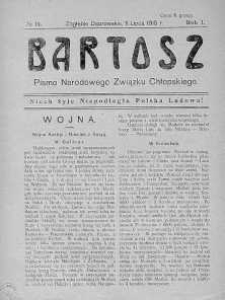 Bartosz. Pismo Narodowego Związku Chłopskiego 11 lipiec 1915 nr 14