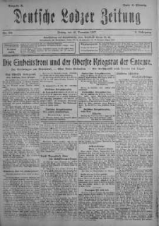 Deutsche Lodzer Zeitung 16 listopad 1917 nr 316