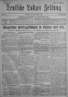 Deutsche Lodzer Zeitung 18 listopad 1917 nr 318